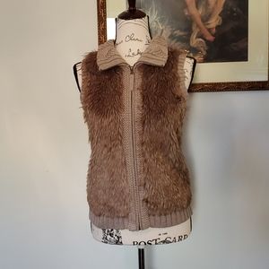 Fenn Wright Mason faux fur sweater vest
